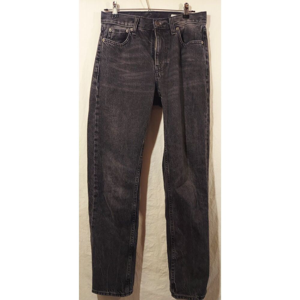 ZW Collection (Zara Woman) faded black, straight-leg jeans